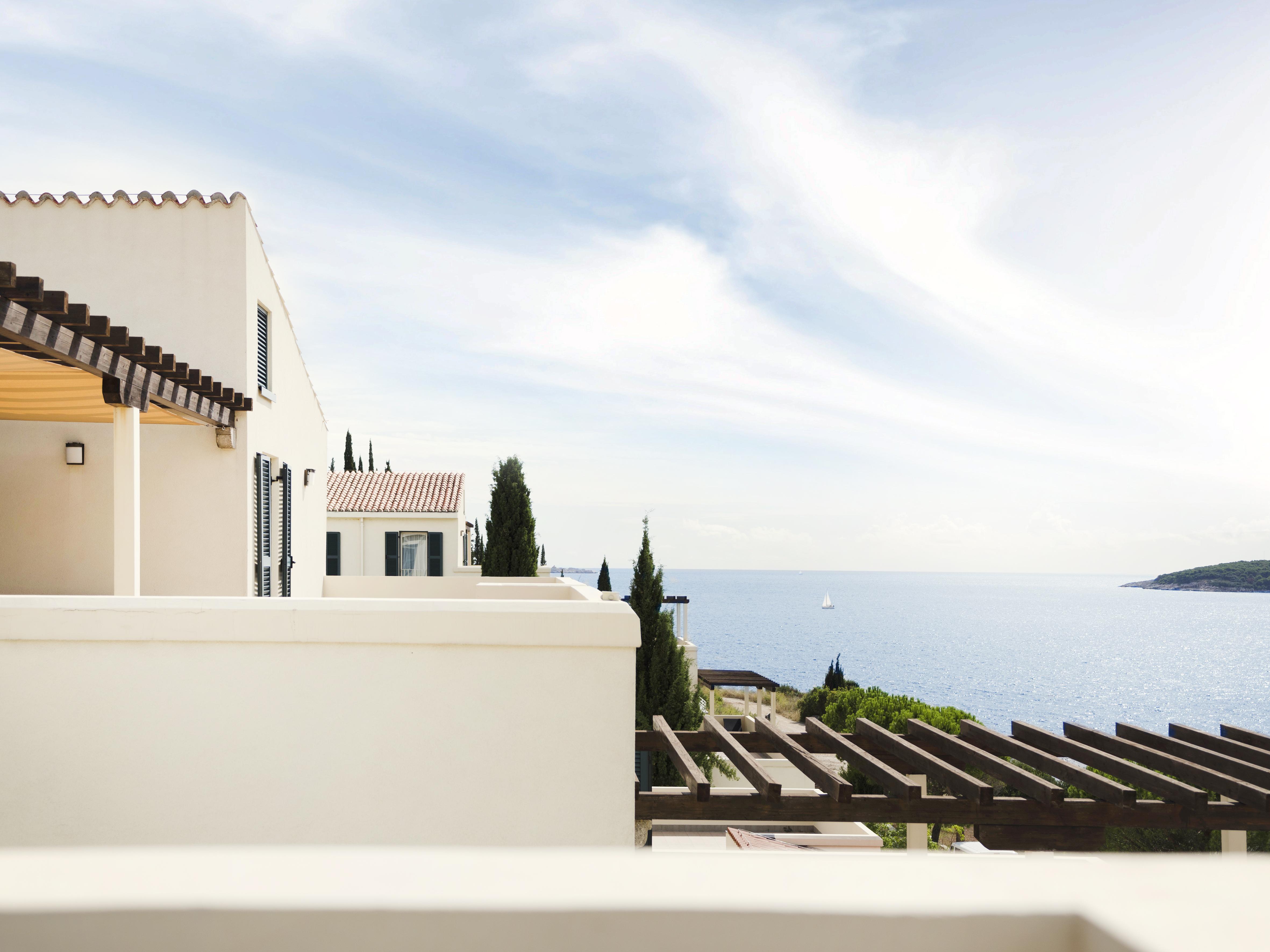 Hotel Sun Gardens Dubrovnik Orasac Esterno foto View of the sea from the hotel