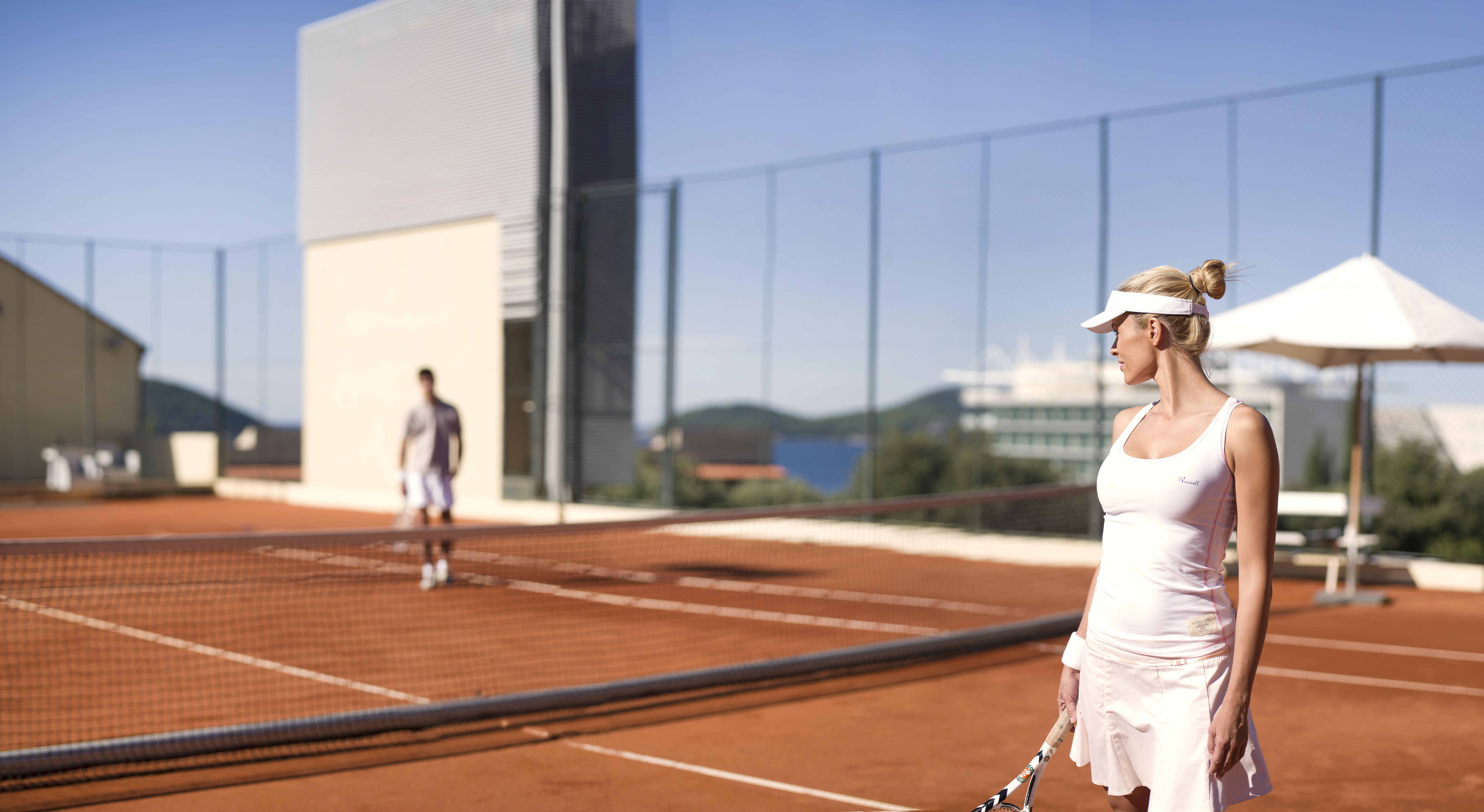 Hotel Sun Gardens Dubrovnik Orasac Esterno foto Tennis at the resort